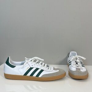 Adidas Originals Samba OG White Collegiate Green Gum Mens Sneakers Size 14